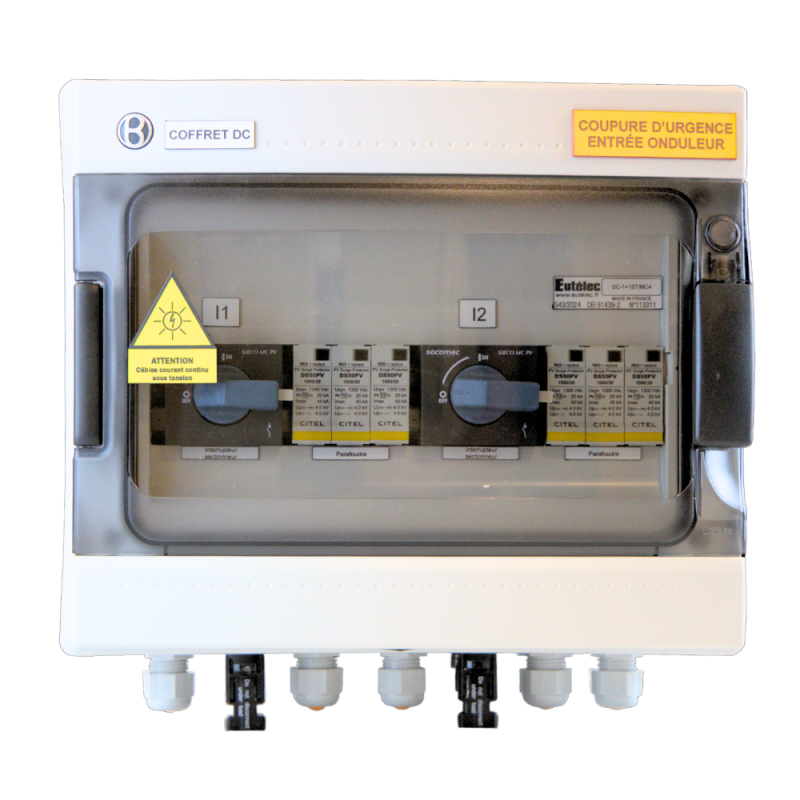 Coffret de protection DC - 1IN/1OUTx2 - 2MPPT